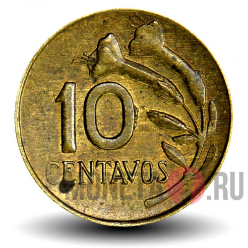 10 сентаво 1973 года - Перу - Цветок