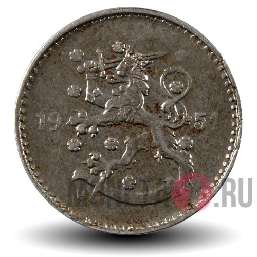 1 марка 1951 года - Финляндия - Железо