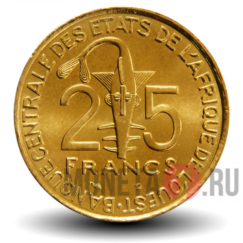 25 франков BCEAO CFA 2002 года - FAO - Западно-Африканские штаты
