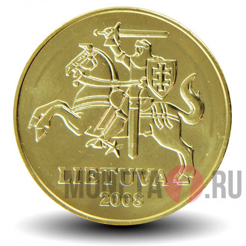 20 центов 2008 года - Литва - UNC