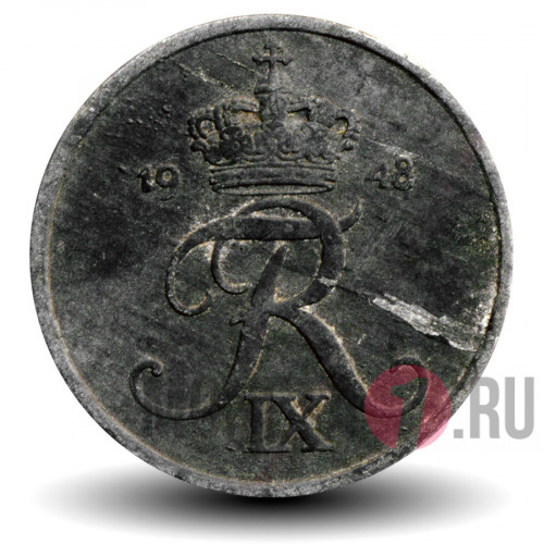 1 ore 1948 года - Дания - Фредерик IX