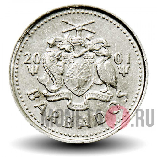10 центов 2001 года - Барбадос - Морская ласточка