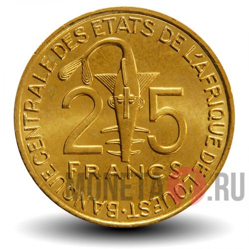 25 франков BCEAO CFA 2004 года - FAO - Западно-Африканские штаты