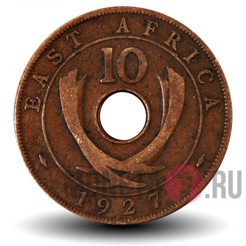 10 центов 1927 года - Восточная Африка - Георг V