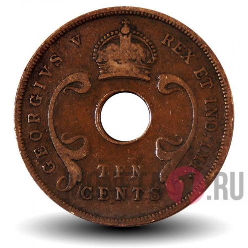 10 центов 1927 года - Восточная Африка - Георг V