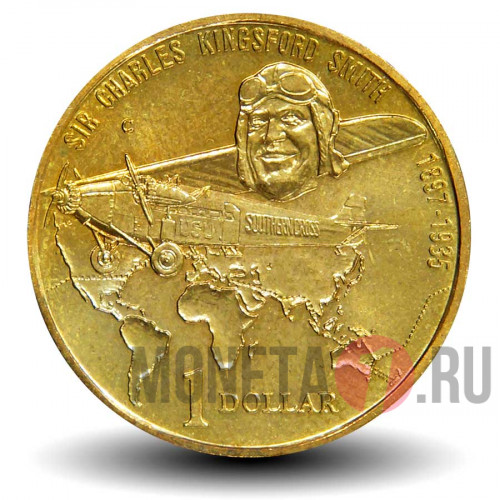 1 доллар 1997 года - 100 лет со дня рождения Чарльза Кингсфорда Смита - aUNC