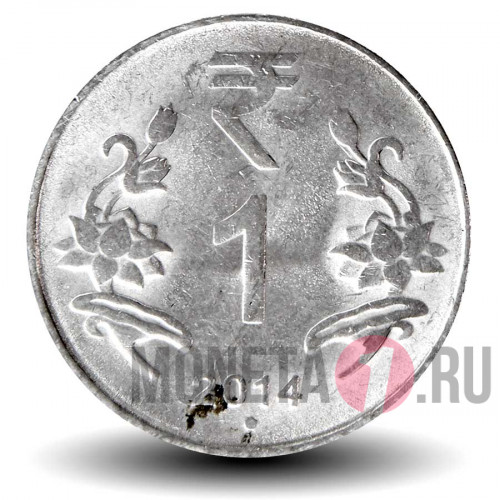 1 рупия 2014 года - Индия - "°" - Noida