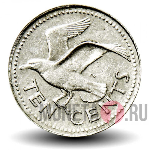 10 центов 2000 года - Барбадос - Морская ласточка