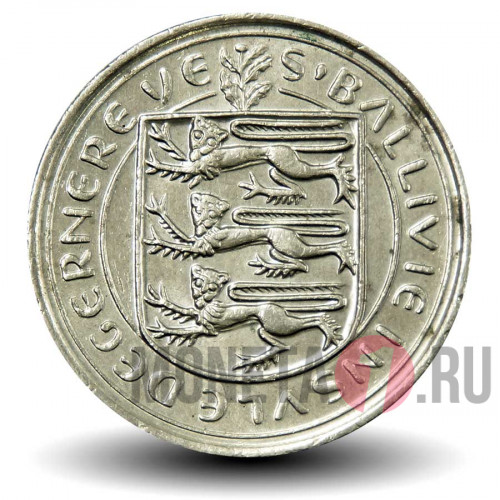 10 пенсов 1979 года - Остров Гернси - Корова