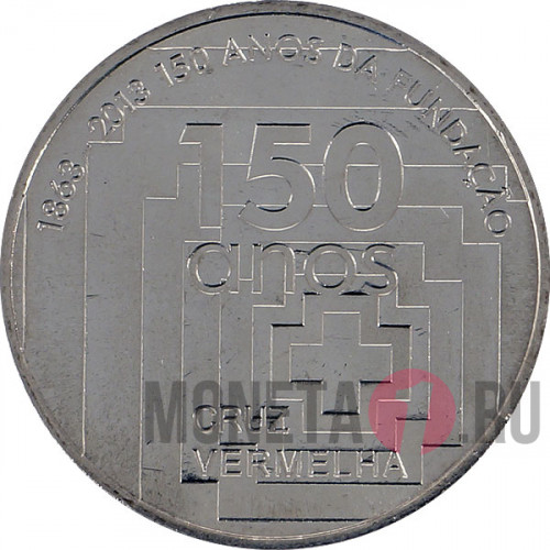 2,5 евро "150 Лет Португальскому Красному Кресту" - 2013 год Португалия