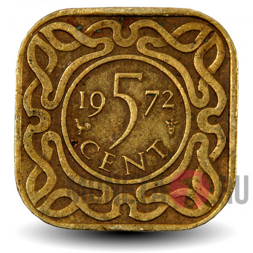 5 центов 1972 года - Суринам