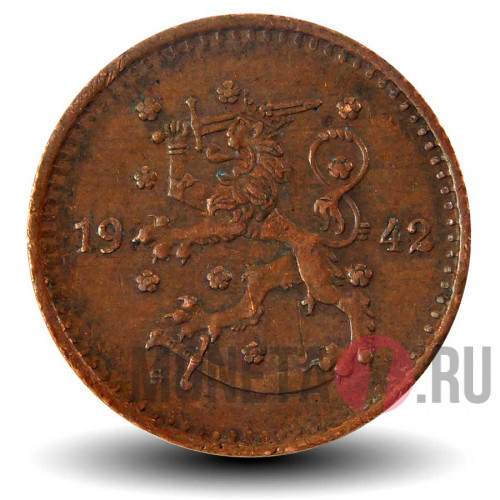 1 марка 1942 года - Финляндия