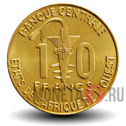 10 франков BCEAO CFA 2009 года - FAO - Западно-Африканские штаты
