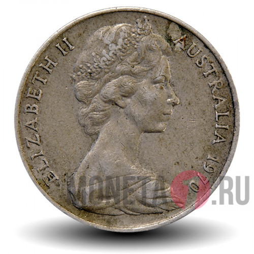 20 центов 1970 года - Австралия - Утконос