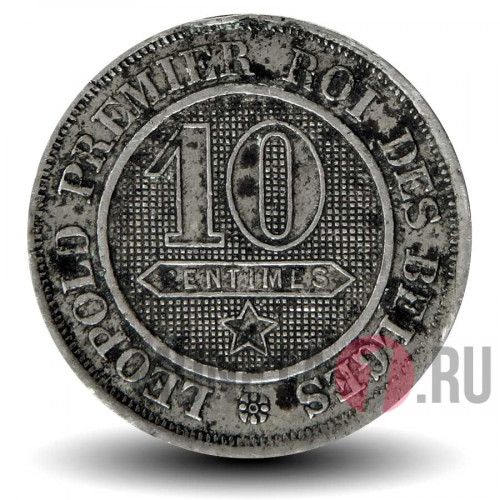 10 сантимов 1861 года - Бельгия - Леопольд I