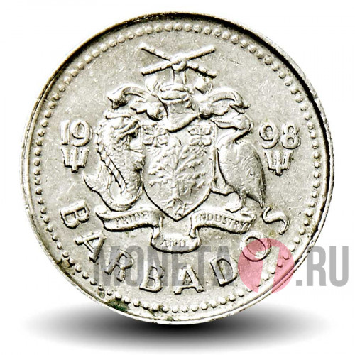 10 центов 1998 года - Барбадос - Морская ласточка