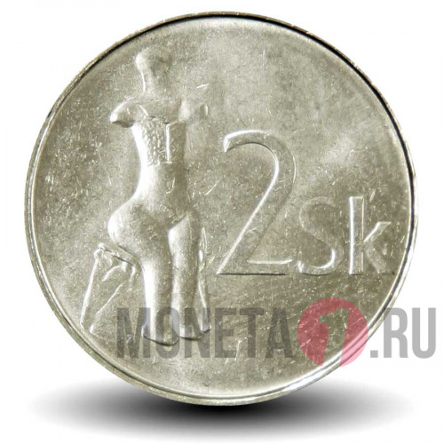 2 кроны 2002 года - Словакия - Скульптура Венеры