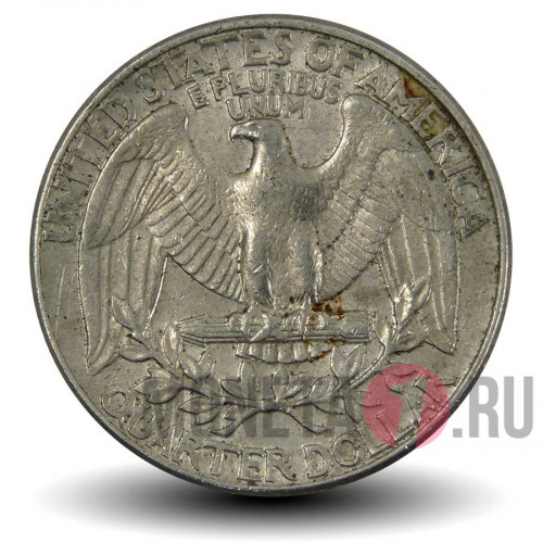 25 центов 1987 года - США - Джордж Вашингтон - D