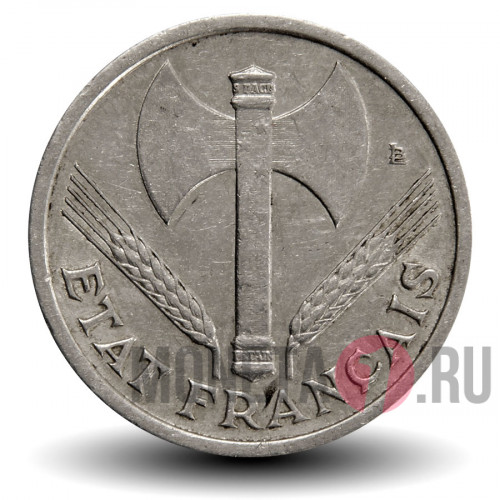 1 франк 1943 года - Франция - Правительство Виши