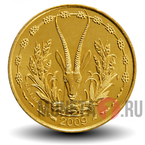 5 франков BCEAO CFA 2009 года - Западно-Африканские штаты
