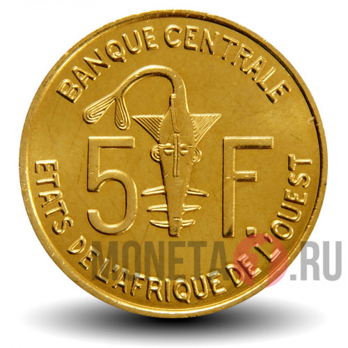 5 франков BCEAO CFA 2009 года - Западно-Африканские штаты