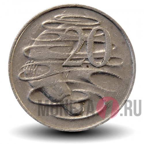 20 центов 1972 года - Австралия - Утконос