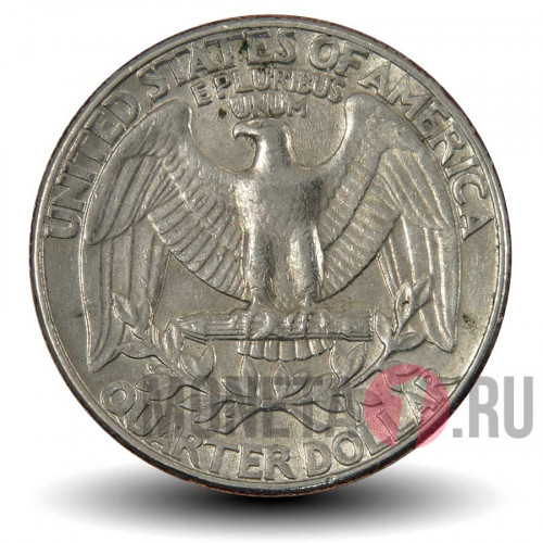 25 центов 1986 года - США - Джордж Вашингтон - D