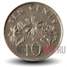 10 центов 1990 года - Сингапур - Жасмин