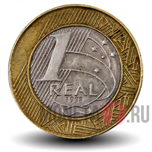 1 реал 1998 года - Бразилия - Скульптура Республики