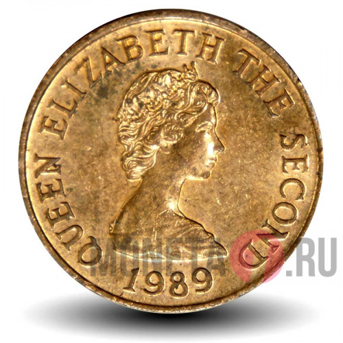 1 пенни 1989 года - Остров Джерси - Elizabeth II