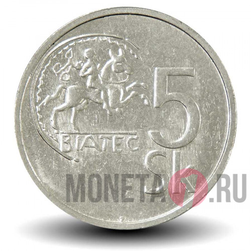 5 крон 1994 года - Словакия - Кельтская монета Биатек