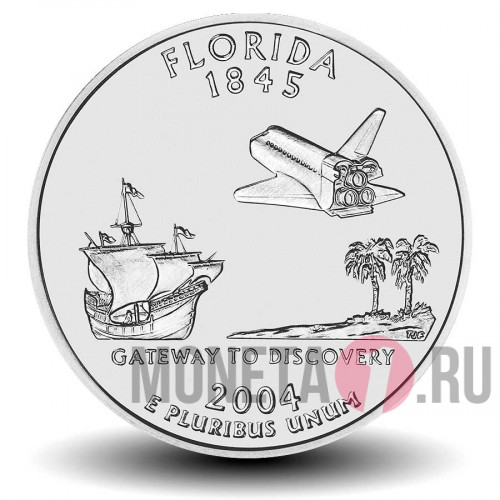 Quarter США 2004 год - Флорида - D