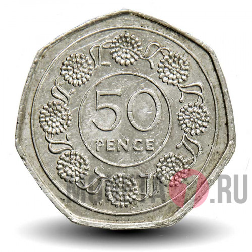 50 пенсов 1988 года - AА - Гибралтар