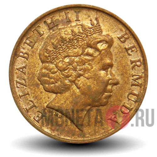 1 цент 2007 года - Бермуды - Дикий кабан - магнитная