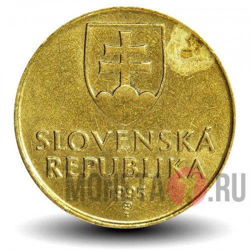 10 крон 1995 года - Словакия - Бронзовый крест