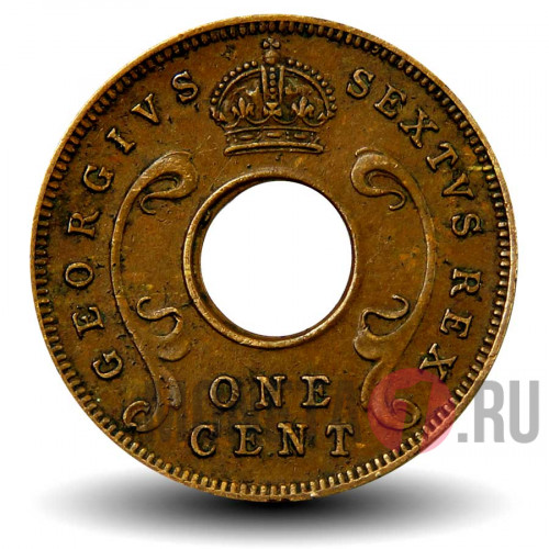 1 цент 1949 года - Восточная Африка - Георг VI