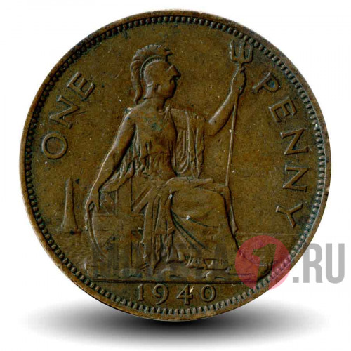 One Penny 1940 год - Великобритания