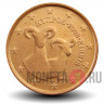 1 евроцент 2008 года - Кипр - Дикие овцы