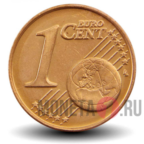 1 евроцент 2008 года - Кипр - Дикие овцы