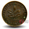 2 пфеннига 1961 года - ФРГ - Дуб - G