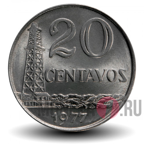 20 сентаво 1977 года - Бразилия