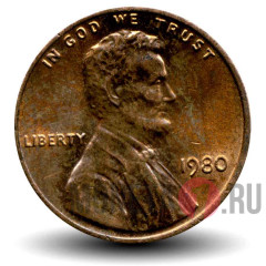 1 цент 1980 года - США