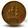 1/2 пенни 1951 года - ЮАР - Корабль
