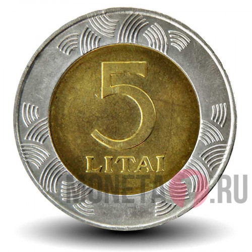 5 литов 2009 года - Литва - Рыцарь