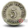 5 пфеннигов 1889 года - Германская Империя - Вильгельм I - A