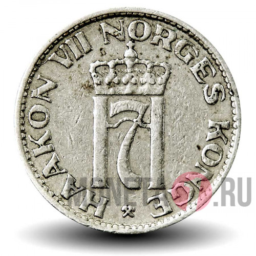 50 эре 1957 года - Норвегия - Хокон VII