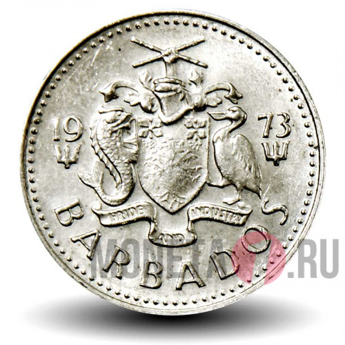 10 центов 1973 года - Барбадос - Морская ласточка