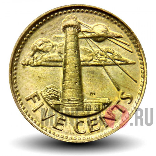 5 центов 2017 года - Барбадос - Маяк