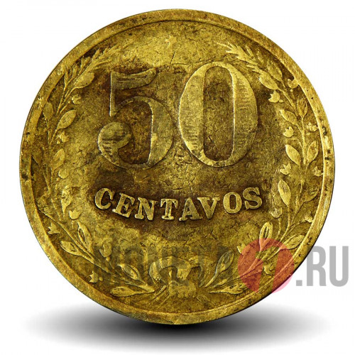 50 сентаво 1928 года - Колумбия - Лазарето