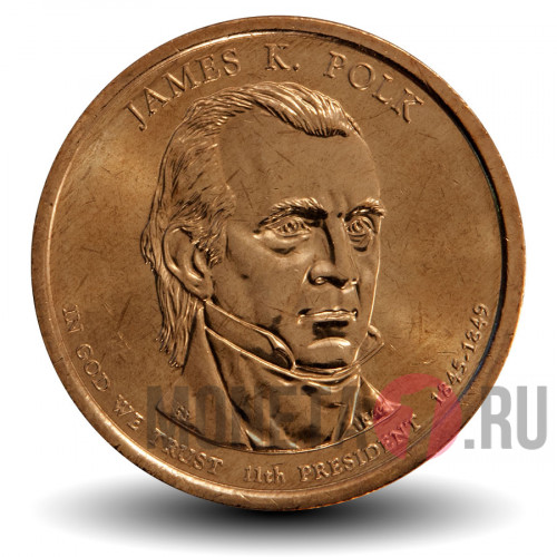 1 Dollar - 11-ый президент США - Джеймс Полк - D
